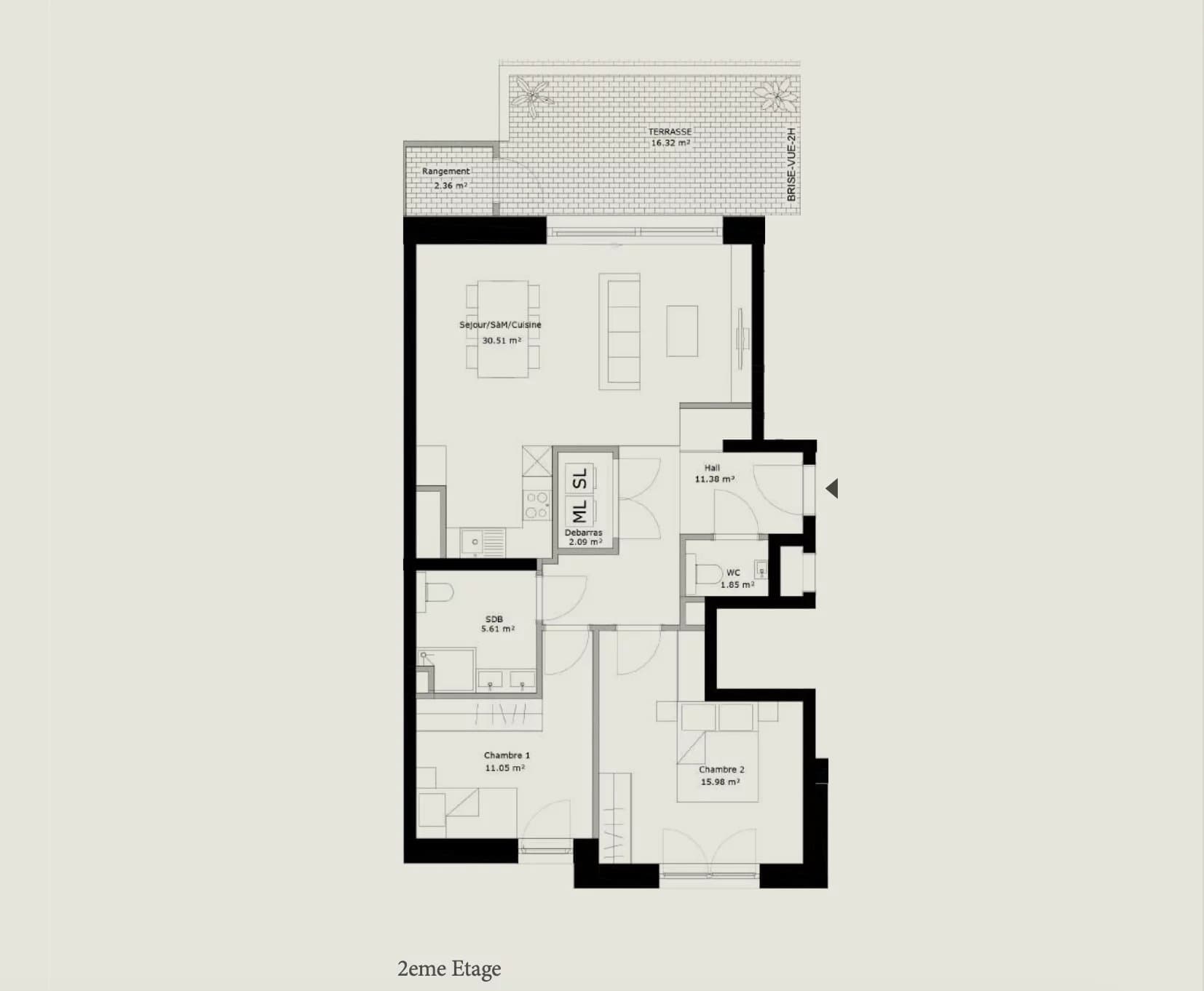 Wohnung in Schuttrange, Foto 2