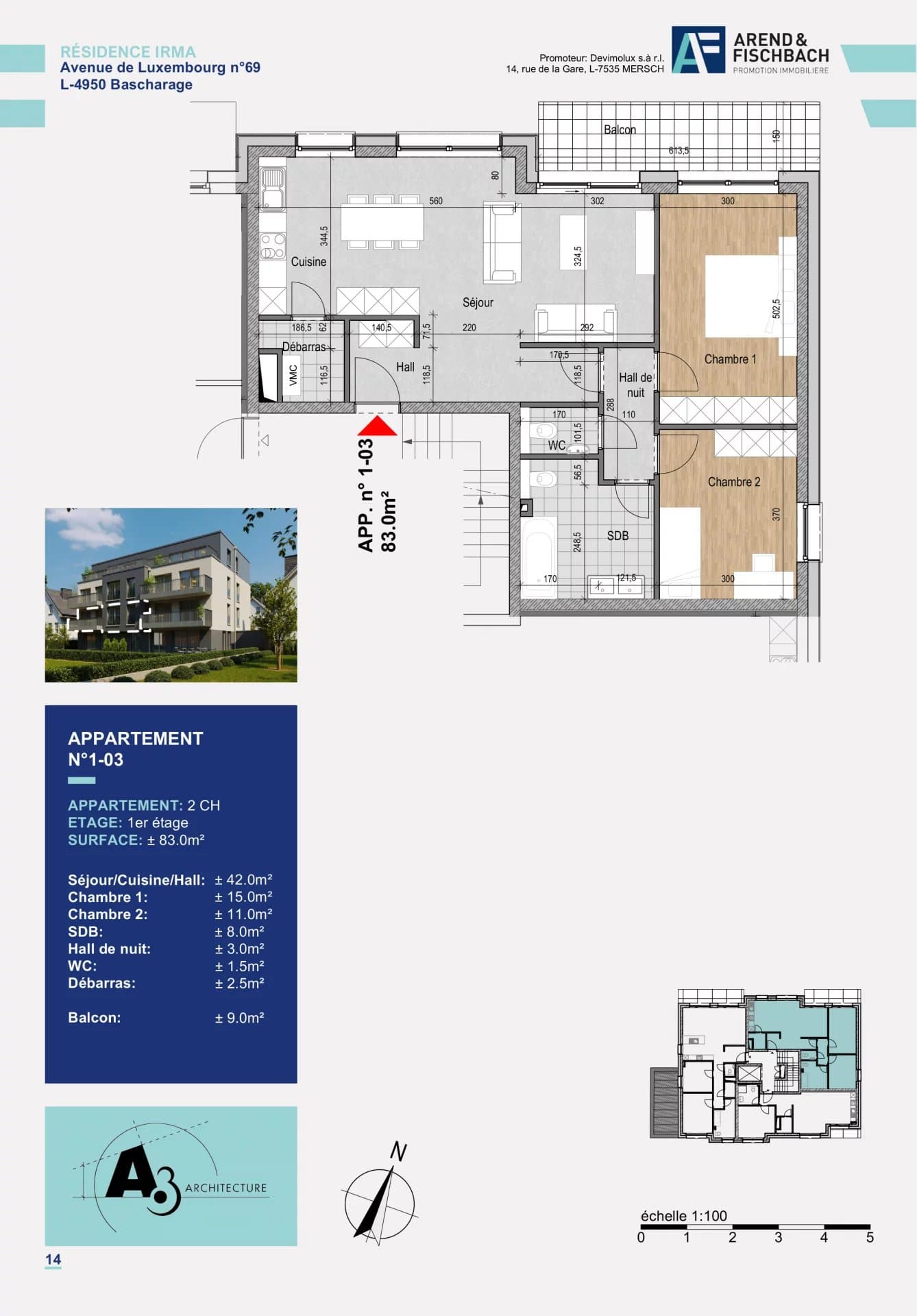 Wohnung in Bascharage, Foto 4