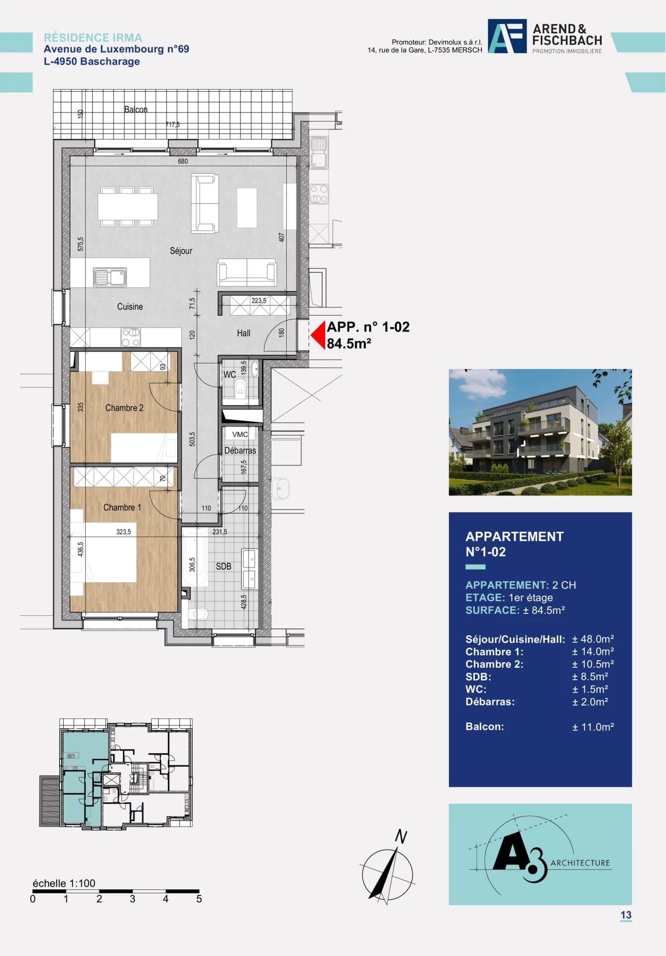 Wohnung in Bascharage, Foto 2