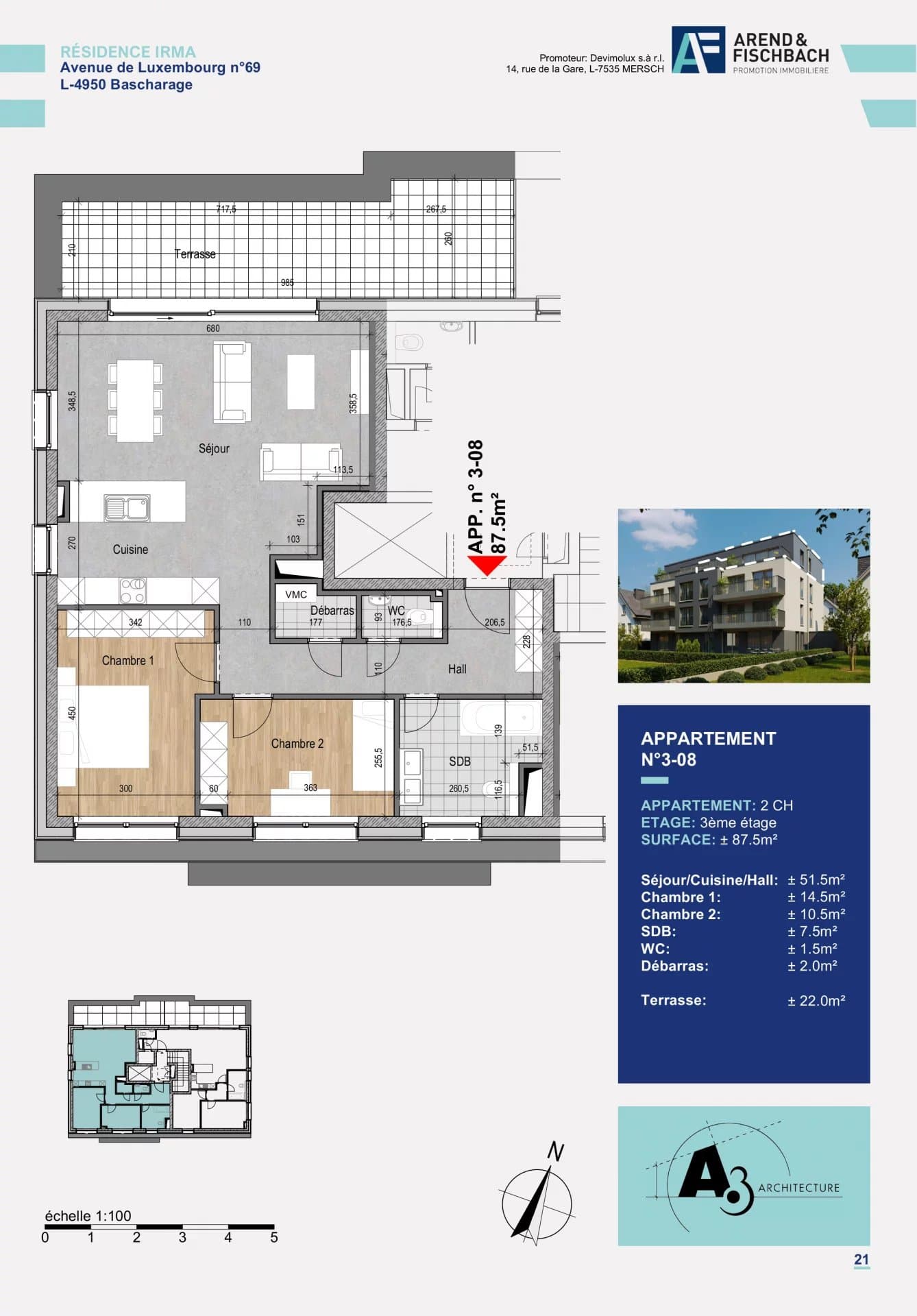 Wohnung in Bascharage, Foto 2